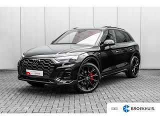 Audi Q5 50 TFSI e S edition Competition 299 PK | Trekhaak | Panoramadak | Elek. Verstelbare Voorstoelen Met Massage functie | Headup Display | Luxe lederen Bekleding