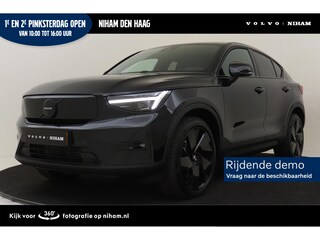 Volvo EC40 SINGLE MOTOR EXTENDED RANGE ULTRA BLACK ED. 82 kWh *DEMO VOORDEEL!* -PANO.DAK|HARMAN/KARDON|360°CAM|LIGHTING|POWER-SEATS|20"