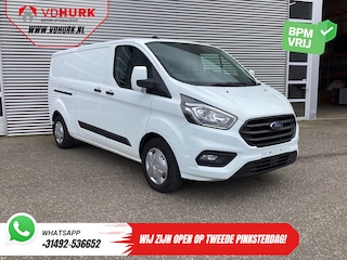 Ford Transit Custom 2.0 TDCI 130 pk Aut. L2 2x Schuifdeur/ Standkachel/ Stoelverw./ Carplay/ Airco/ Cruise/ PDC/ DAB/ Trekhaak