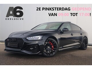 Audi A5 Sportback 2.9 TFSI RS 5 Quattro 450PK Fabrieksgarantie Black Optic Virtual Cockpit Laser LED B&O HUD Panoramadak Nappa Leder Massage Carbon Inleg Alcantara Stuur 360 Camera Dealer Onderhouden 20 inch LMV Stuur & Stoelverwarming Dynamic Pack