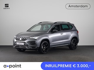 Seat Ateca 1.5 TSI FR Business Intense | Velgen 'Exclusive Glossy Black', 19 inch | Kuipstoelen, Dinamica Aurora Blue (suede look) | Verwambare voorstoelen + Stuurwiel | Draadloze Carplay