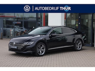 Volkswagen Arteon 1.4 TSI eHybrid R-Line Business+ camera side assist discover pro navigatie LED IQ Matrix ACC leder alcantara digital cockpit pro 4x stoelverwarming travel assist light assist draadloos carplay zwarte dakhemel keyless go spraak bediening draadloos laden