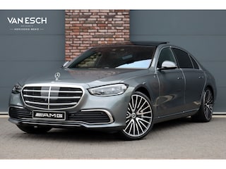 Mercedes-Benz S-klasse 580 e 4MATIC Lang | Luchtvering | Achterasbesturing | Distronic+ | Chauffeurspakket | Stoelventilatie | Massage | Stoelventilatie V+A | HUD | Exclusiefpakket | Zonweringpakket | Vlakkenverwarming |