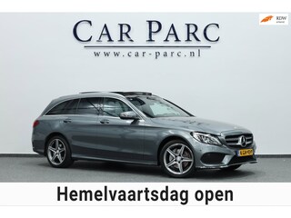 Mercedes-Benz C-klasse Estate 180 AMG Line LED/SFEER/PANORAMADAK/LEDER+S.VERWARMING/LMV/CRUISE/ECC/12 MDN GARANTIE!