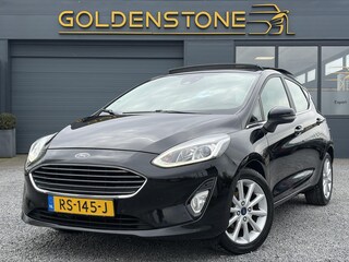 Ford Fiesta 1.0 EcoBoost Titanium 2e Eigenaar,Pano,Camera,Navi,PDC V+A,Carplay,Clima,Cruise,Dealer Onderhouden,6 Bak,N.A.P,102pk,Lm velgen,Apk tot 02-2027