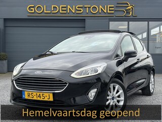 Ford Fiesta 1.0 EcoBoost Titanium 2e Eigenaar,Pano,Camera,Navi,PDC V+A,Carplay,Clima,Cruise,Dealer Onderhouden,6 Bak,N.A.P,102pk,Lm velgen,Apk tot 02-2027