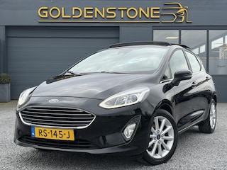 Ford Fiesta 1.0 EcoBoost Titanium 2e Eigenaar,Pano,Camera,Navi,PDC V+A,Carplay,Clima,Cruise,Dealer Onderhouden,6 Bak,N.A.P,102pk,Lm velgen,Apk tot 02-2027