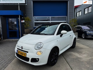 Fiat 500 0.9 TwinAir Lounge 86PK|Cabriolet|Half/Leder|USB-AUX|S-Sportuitvoering|Digital scherm|Airco|Electrische ramen|PDC|Histori