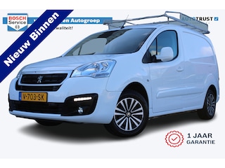 Peugeot Partner 120 1.6 BlueHDi 75 L1 Premium Pack | Incl. 12 maanden garantie | RVS imperiaal | Airco | Cruise control | Trekhaak | Elektrische ramen | Parkeersensoren | Tussenschot | Mistlampen voor | Schuifdeur rechts | Lat om lat betimmering |
