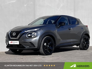 Nissan Juke 1.0 DIG-T Tekna / Fabrieksgarantie tot 03-2028  <100.000 km / Automaat / Leder / Camera 360° / Cold Pack / Stuur-, stoel- & voorruitverwarming / Navigatie / Apple Carplay Android / 19" LM + All Season banden /