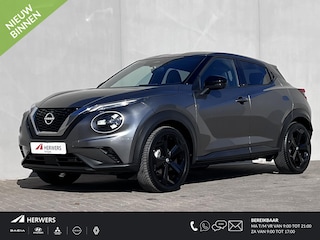 Nissan Juke 1.0 DIG-T Tekna / Fabrieksgarantie tot 03-2028  <100.000 km / Automaat / Leder / Camera 360° / Cold Pack / Stuur-, stoel- & voorruitverwarming / Navigatie / Apple Carplay Android / 19" LM + All Season banden /