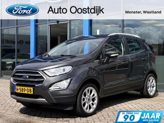 Ford Ecosport 1.0 EcoBoost Titanium 125PK Afn. Trekhaak Winterpack Camera Cruise B&O Navi Climate Keyless Blind-Spot *Compleet*