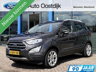 Ford Ecosport 1.0 EcoBoost Titanium 125PK Afn. Trekhaak Winterpack Camera Cruise B&O Navi Climate Keyless Blind-Spot *Compleet*