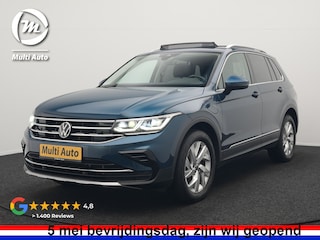 Volkswagen Tiguan 1.4 TSI eHybrid Elegance PHEV 245pk | Panodak | Camera | IQ Light | Adaptive Cruise | Alcantara Sportstoelen Verwarmd | Apple Carplay | Sfeerverlichting | Stuur Verwarmd | Navigatie | Virtual | DAB | Plug In Hybrid