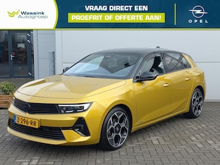 Opel Astra 1.2T 130pk Ultimate Automaat | Climate control | Navigatie | AGR-stoelen | Trekhaak | Schuif-/kanteldak | Winterpakket | 18" Lm velgen