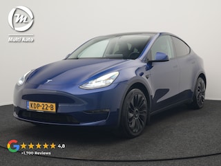 Tesla Model Y Long Range AWD 75 kWh 441pk | Full Self-Driving Capability | Panodak | Adaptive Cruise | Lederen Sportstoelen Memory & Verwarmd | Camera | Navigatie | ANDERE WIELDOPPEN!