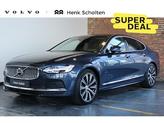 Volvo S90 T8 AWD Inscription Standkachel | Harman/Kardon Audiosysteem | Trekhaak Semi-Elektrisch | Stoelverwarming Voor en Achter | Stuurwielverwarming | Adaptieve Full-LED Koplampen |  Lederbekleed Dashboard | Parkeersensoren Voor en Achter | Parkeercamera Achter | Keyless Entry |
