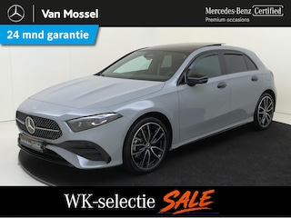 Mercedes-Benz A-klasse 250 e Business Solution AMG Panoramadak / Memory Seats / 360 Camera / Keyless / 19'' velgen / Nightpakket / Sfeerverlichting / Alpine grey /