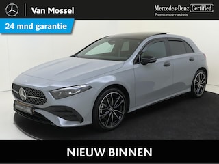 Mercedes-Benz A-klasse 250 e Business Solution AMG Panoramadak / Memory Seats / 360 Camera / Keyless / 19'' velgen / Nightpakket / Sfeerverlichting / Alpine grey /