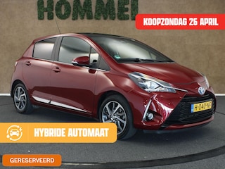 Toyota Yaris 1.5 Hybrid Bi-Tone - PANORAMADAK - KEYLESS ENTRY/START - ACHTERUITRIJCAMERA - NAVIAGTIE - BLUETOOTH TELEFOONVOORBEREIDING - CRUISE CONTROL - CLIMATE CONTROL - LICHTMETALEN VELGEN - BOTS PREVENTIE SYSTEEM