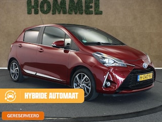Toyota Yaris 1.5 Hybrid Bi-Tone - PANORAMADAK - KEYLESS ENTRY/START - ACHTERUITRIJCAMERA - NAVIAGTIE - BLUETOOTH TELEFOONVOORBEREIDING - CRUISE CONTROL - CLIMATE CONTROL - LICHTMETALEN VELGEN - BOTS PREVENTIE SYSTEEM