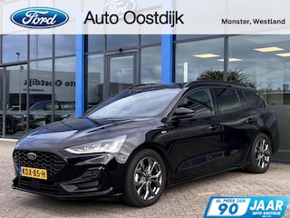 Ford Focus Wagon 1.0 EcoBoost Hybrid ST Line 155PK Automaat Trekhaak Winterpack Cruise Camera Parkeersensoren Climate Full-LED Keyless Privacy Glass *1500KG Trekgewicht*