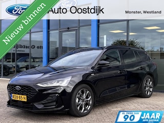 Ford Focus Wagon 1.0 EcoBoost Hybrid ST Line 155PK Automaat Trekhaak Winterpack Cruise Camera Parkeersensoren Climate Full-LED Keyless Privacy Glass *1500KG Trekgewicht*