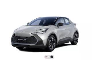 Toyota C-HR 2.0 High Power PHEV 223pk CVT Dynamic/ Silver met zwart dak/ Apple Carplay/ Keyless entry/ Stuur + Stoelverwarming/ Camera/ Nieuwe voorraad auto