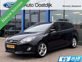 Ford Focus Wagon 1.6 EcoBoost Titanium 150PK Trekhaak Winterpack Cruise Parkeersensoren 1500KG Trekgewicht Climate 17'' Velgen Privacy Glass *Nieuwstaat*