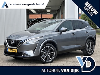 Nissan Qashqai 1.3 MHEV Xtronic Tekna | Head-Up/Stoel-/Stuur-/Voorruitverw./Elektr.Stoelverst./Pano-Dak/Half leder/360° camera