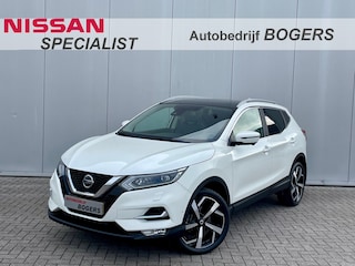 Nissan Qashqai 1.3 DIG-T 140 Pk Tekna Navigatie, Panoramadak, Half Leder, 19"Lm, Trekhaak, Climate Control, Cruise Control, LED