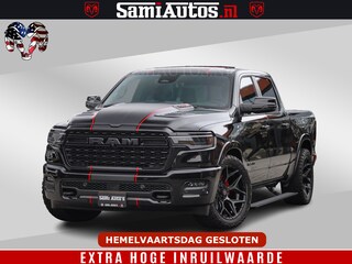 Dodge Ram 1500 Limited Night H.O 540HP 706Nm | Massage + Full Option | De Meest Luxe en Volle Pick-Up in zijn Klasse | Comfortabele Dubbele Cabine met Royale 5 Zitplaatsen | BPM vrij | Nu Leverbaar uit Voorraad | Voorraad Nr 2334 - 5409