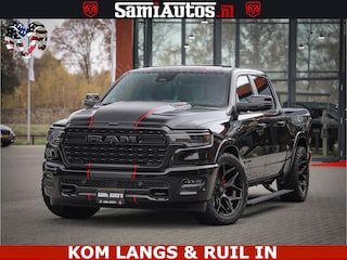Dodge Ram 1500 Limited Night H.O 540HP 706Nm | Massage + Full Option | De Meest Luxe en Volle Pick-Up in zijn Klasse | Comfortabele Dubbele Cabine met Royale 5 Zitplaatsen | BPM vrij | Nu Leverbaar uit Voorraad | Voorraad Nr 2334 - 5409