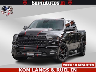 Dodge Ram 1500 Limited Night H.O 540HP 706Nm | Massage + Full Option | De Meest Luxe en Volle Pick-Up in zijn Klasse | Comfortabele Dubbele Cabine met Royale 5 Zitplaatsen | BPM vrij | Nu Leverbaar uit Voorraad | Voorraad Nr 2334 - 5409