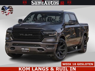 Dodge Ram LIMITED | 5.7 V8 HEMI 402PK | TUFF WIELEN | MEEST VOLLE LIMITED | PRACHTIGE KLEUR GRANITE CRYSTAL PEARL | CREW CAB | DUBBELE CABINE DC 5 PERSOONS | CREW CAB 5 PERSOONS | DUBBELE CABINE DC | MEEST ROYALE EN COMFORTABELE BEDRIJFSAUTO | HEAD-UP | LUCHTVERING | RONDOM CAMERA | MWK KLEP | PANORAMA DAK |