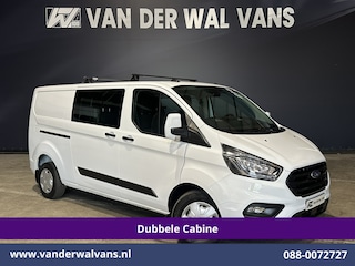 Ford Transit Custom 2.0 TDCI 131pk L2H1 Dubbele Cabine Inrichting Euro6 Airco | 5-Zits | Camera | Cruisecontrol | LED Parkeersensoren, Stoelverwarming, Achterklep, Dakdragers