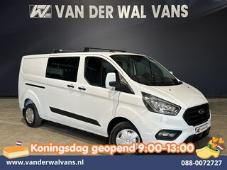 Ford Transit Custom 2.0 TDCI 131pk L2H1 Dubbele Cabine Inrichting Euro6 Airco | 5-Zits | Camera | Cruisecontrol | LED Parkeersensoren, Stoelverwarming, Achterklep, Dakdragers