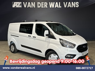 Ford Transit Custom 2.0 TDCI 131pk L2H1 Dubbele Cabine Inrichting Euro6 Airco | 5-Zits | Camera | Cruisecontrol | LED Parkeersensoren, Stoelverwarming, Achterklep, Dakdragers