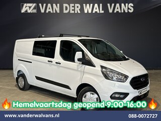 Ford Transit Custom 2.0 TDCI 131pk L2H1 Dubbele Cabine Inrichting Euro6 Airco | 5-Zits | Camera | Cruisecontrol | LED Parkeersensoren, Stoelverwarming, Achterklep, Dakdragers