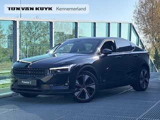 Polestar 2 Long Range Single Motor 78 kWh / Pano. dak / Voor+achter+stuur verwarmd / Elek. bedienbare voorstoelen / 360 camera / Pilot assist /