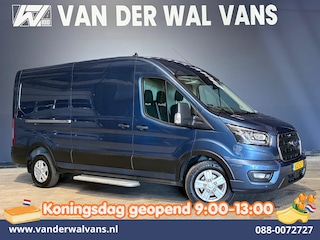 Ford Transit 2.0 TDCI 185pk Automaat L3H2 Euro6 Airco | Xenon | Camera | Navigatie | Apple Carplay | Cruisecontrol | LED Android Auto, Verwarmde voorruit, Stoelverwarming, LM velgen, Elektrisch verstelbare bestuurdersstoel, Parkeersensoren, Bijrijdersbank