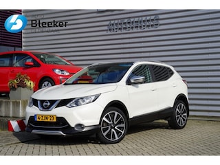 Nissan Qashqai 1.2 Tekna Aut. Leer Cruise Pano Navi Parkassist NL-auto!