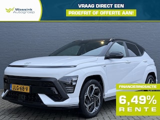 Hyundai Kona 1.6 GDI HEV 141pk DCT N-Line Edition | N-Line Styling | N-Line Velgen | Navigatie | Adaptive Cruise Control | Climate Control | Apple Carplay