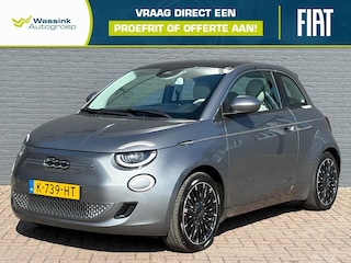 Fiat 500 42kWh 118pk Aut La Prima | SOH 92% | 1e Eigenaar | Keyless | Glazendak | Lederen Bekleding | Stoelverwarming | CarPlay | Adaptive Cruise Control |
