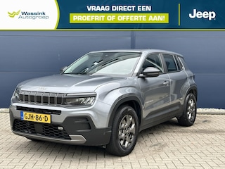 Jeep Avenger 1.2T e-Hybrid 100pk Aut Longitude Trekhaak 1100KG | Stoelverwarming | Dealer Onderhouden | Voorruitverwarming | Navigatie