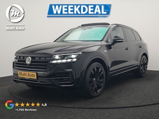 Volkswagen Touareg 3.0 TSi 4MOTION R PHEV 462pk Dealer O.H. | Luchtvering | Trekhaak Af Fabriek | Panodak | Adaptive Cruise | Lederen Sportstoelen Memory & Verwarmd | Camera | 21"L.M | Stuur Verwarmd | Keyless | Apple Carplay | Blis | Plug In Hybrid |