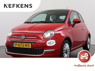 Fiat 500 1.0 Hybrid Dolcevita | 1ste eigenaar | 2tone LEER/Stof | Glazen dak | Airco | AppleCarPlay/Android