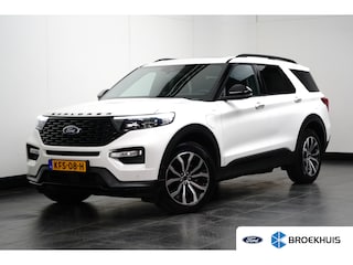 Ford Explorer 3.0 V6 457PK E.B. PHEV ST-Line | Verlengde garantie tot 07-2028! | Trekhaak | Parelmoer Metallic wit | BTW auto | Standkachel | Stuur/stoelverwarming