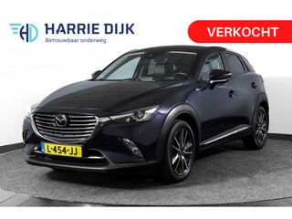 Mazda CX-3 2.0 SkyActiv-G 120 GT-M | Adapt. Cruise | Stoel-+Stuurverw. | PDC | Camera | NAV + App. Connect | ECC | Trekhaak | DAB | LM 18" |