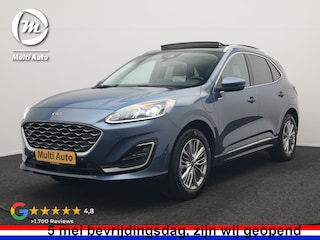 Ford Kuga 2.5 Vignale PHEV 225pk Dealer O.H. | Trekhaak Af Fabriek | Panodak | Adaptive Cruise | 360 Camera | Head Up | Bang & Olufsen | Lederen Sportstoelen Memory & Verwarmd | Stuur Verwarmd | Keyless | Blis | DAB |